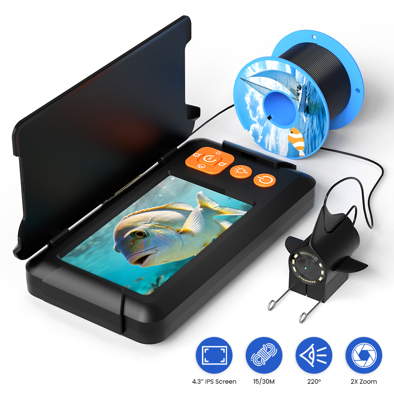 Fish Finder Portable - Taşınabilir Balık Bulucu, Braketli, 4.3